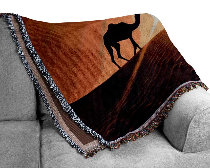 Desert Camel Woven Blanket