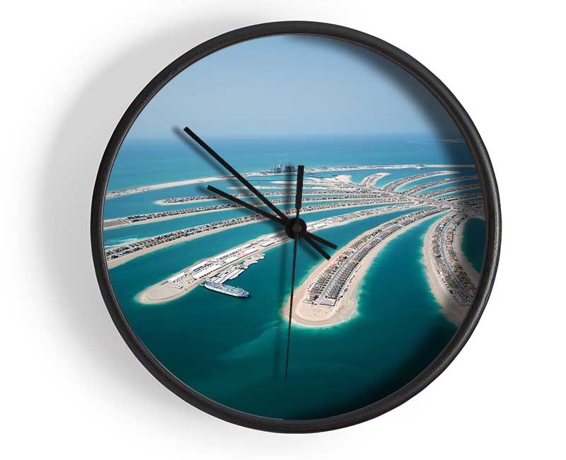 Palm Islands Clock - Wallart-Direct UK