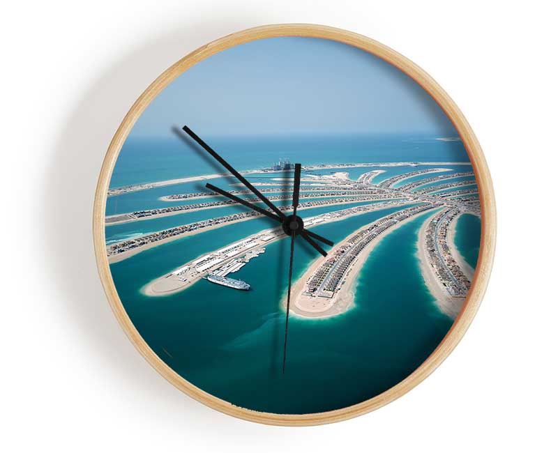 Palm Islands Clock - Wallart-Direct UK