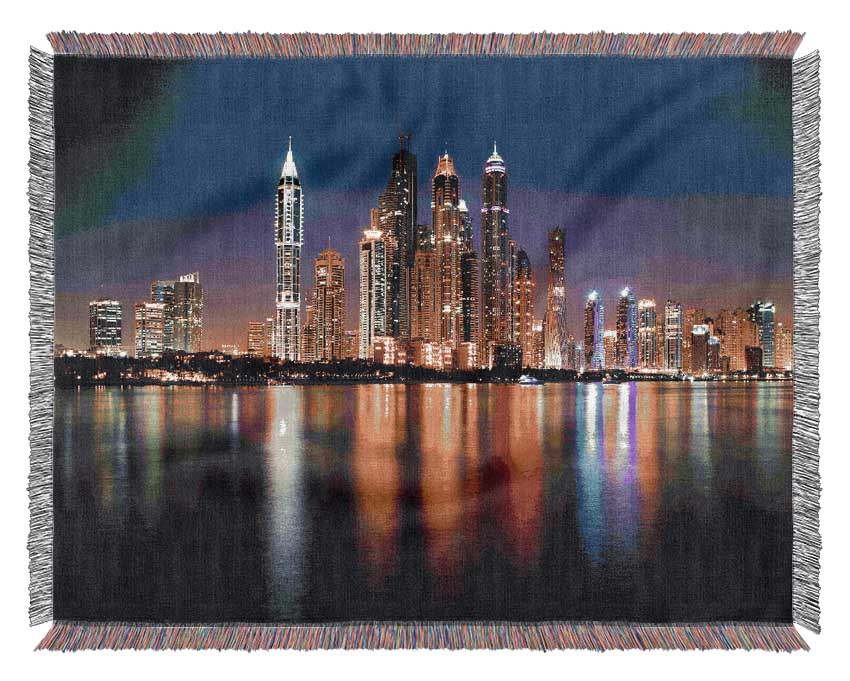 Colourful Reflections Woven Blanket