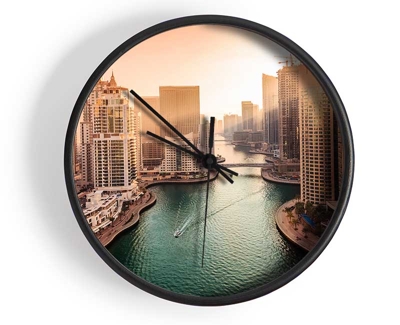 Marina City Clock - Wallart-Direct UK