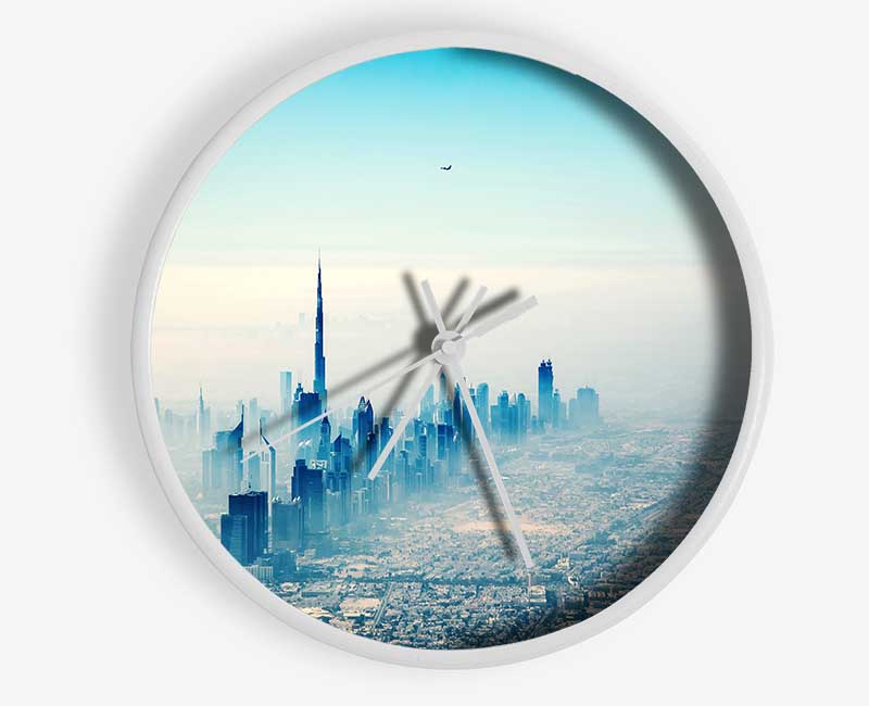 Bird Over The City Clock - Wallart-Direct UK