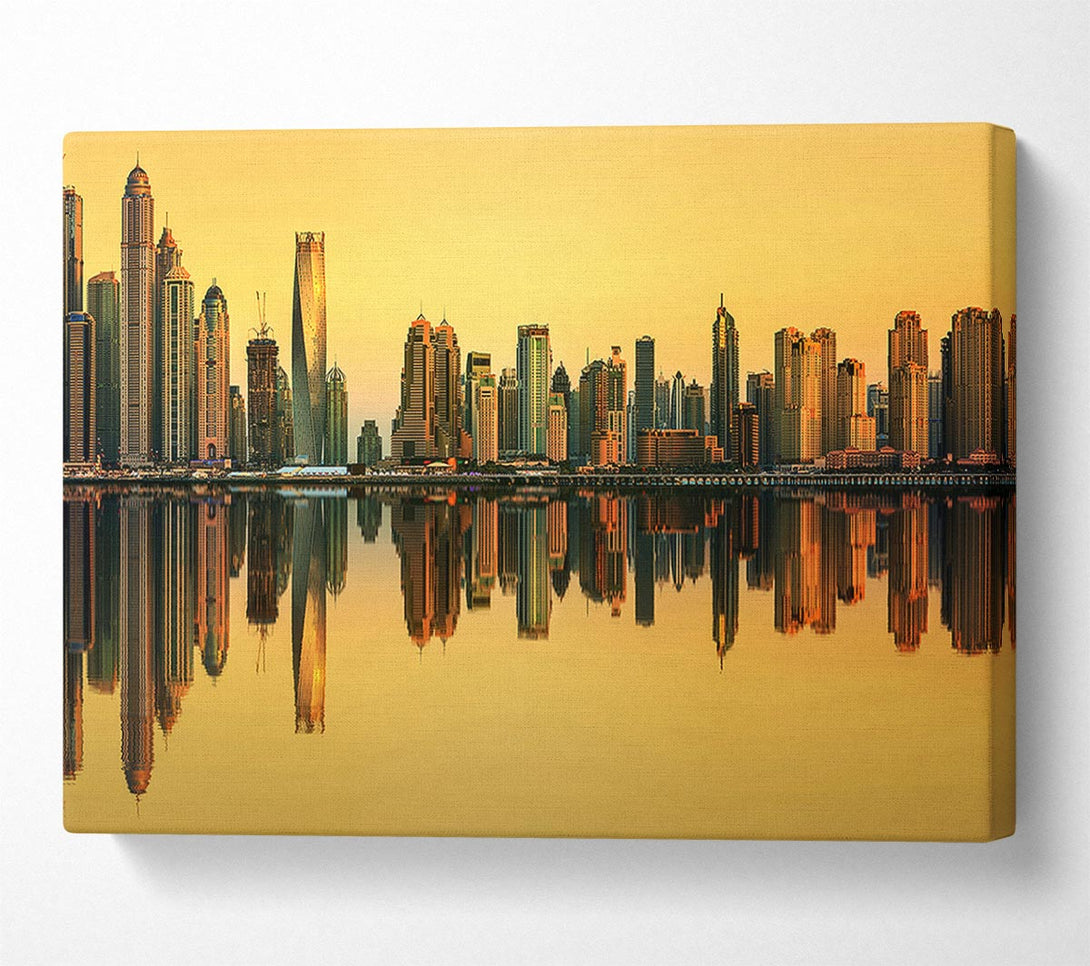 Picture of Golden Reflections Canvas Print Wall Art