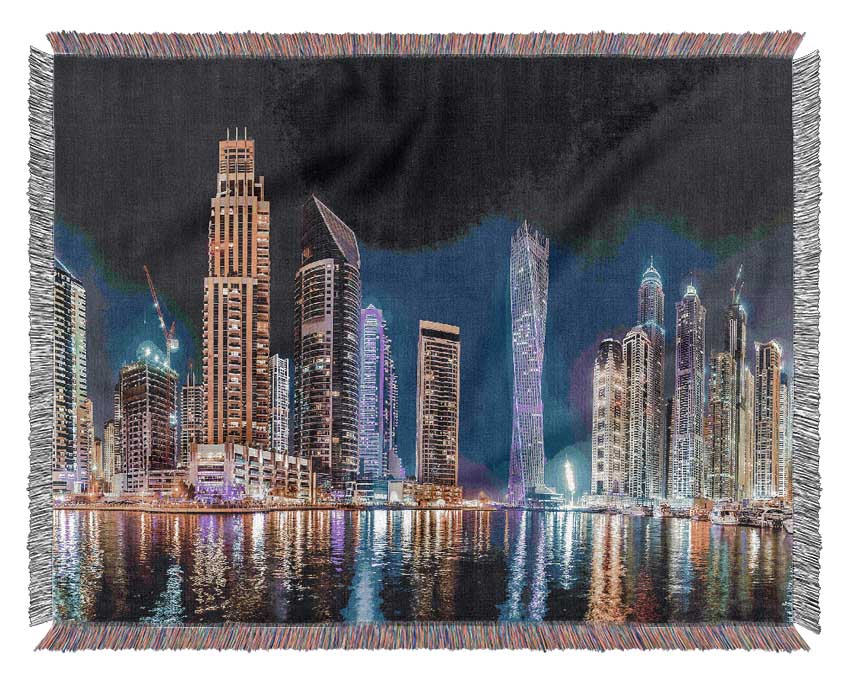 Cayan Tower Blues Woven Blanket