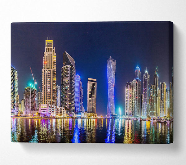 Picture of Cayan Tower Blues Canvas Print Wall Art