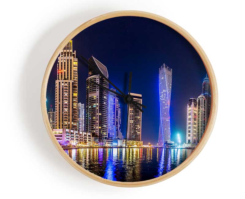 Cayan Tower Blues Clock - Wallart-Direct UK