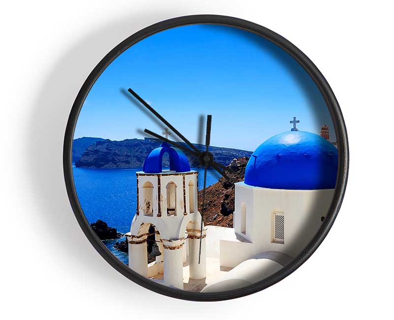 Santorini Wonder Clock - Wallart-Direct UK