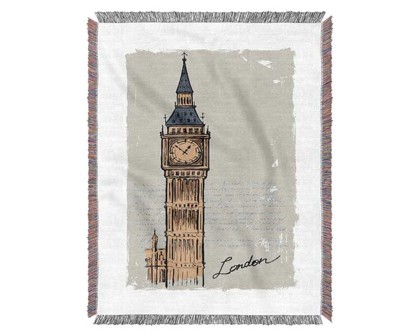 Big Ben Blues Woven Blanket