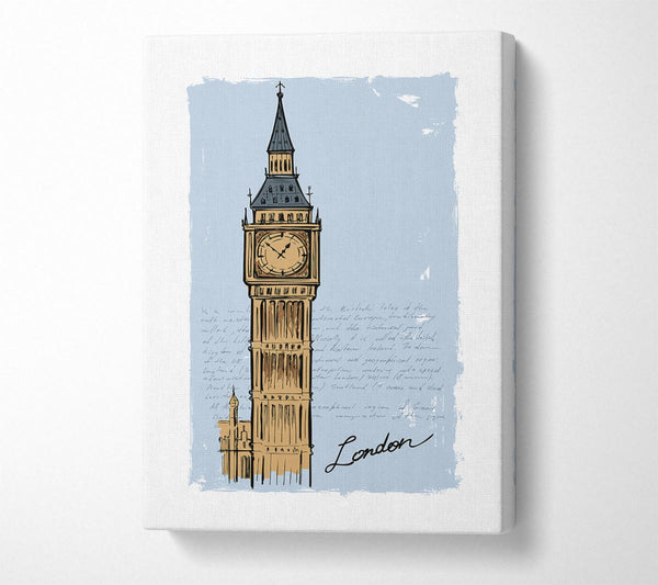 Picture of Big Ben Blues Canvas Print Wall Art