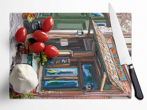 City Streets 3 Glass Chopping Board