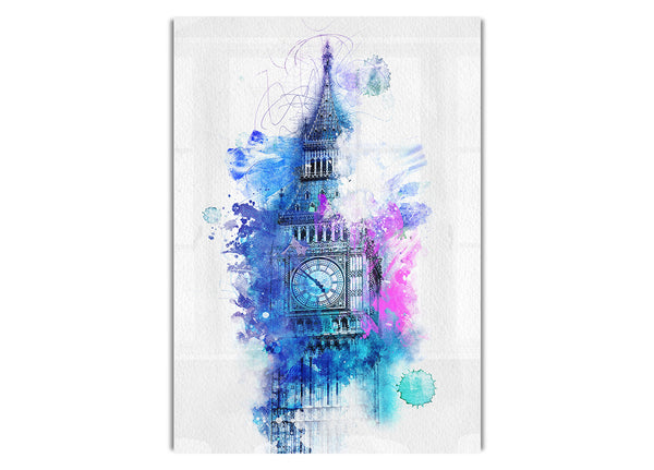 Watercolour Big Ben 2