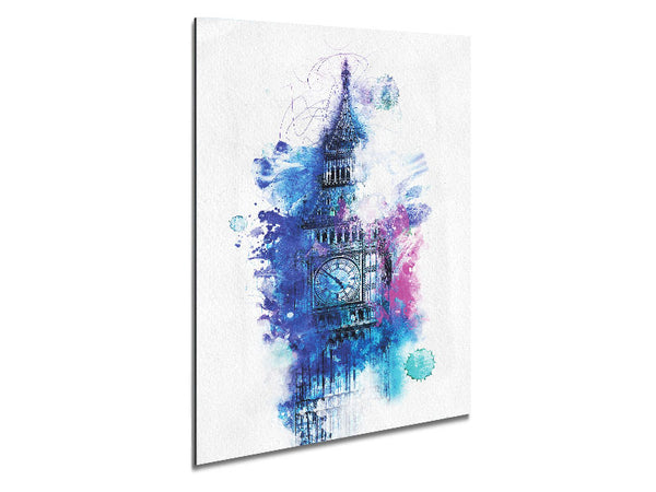 Watercolour Big Ben 2