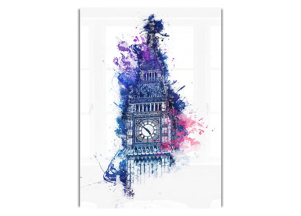 Watercolour Big Ben 4