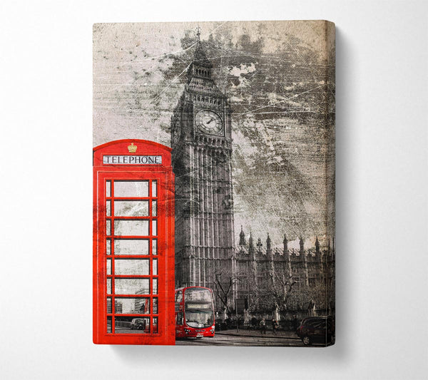 Picture of Retro Big Ben Canvas Print Wall Art