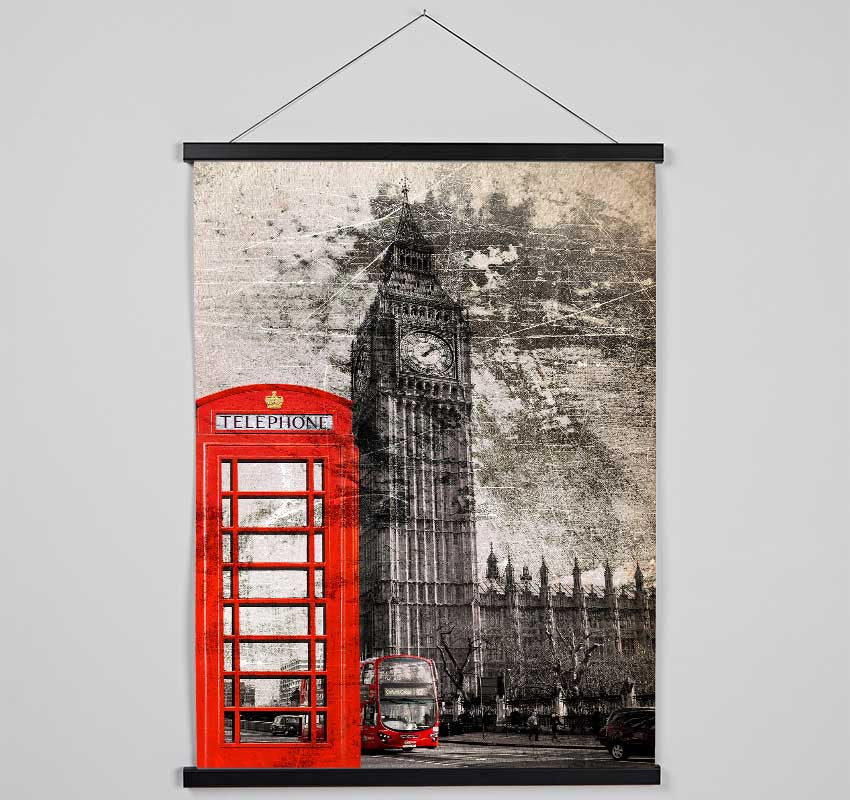 Retro Big Ben Hanging Poster - Wallart-Direct UK