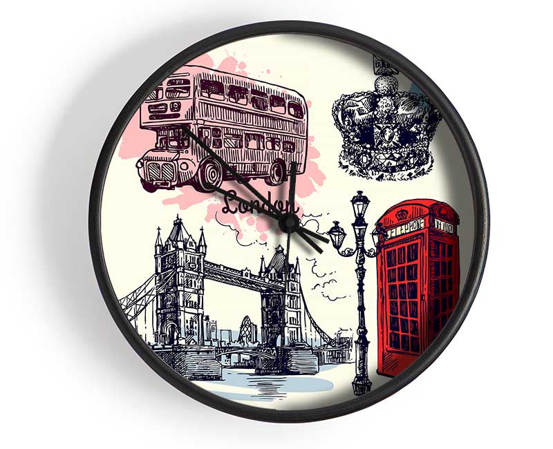 Lots To Do In The City Clock - Wallart-Direct UK