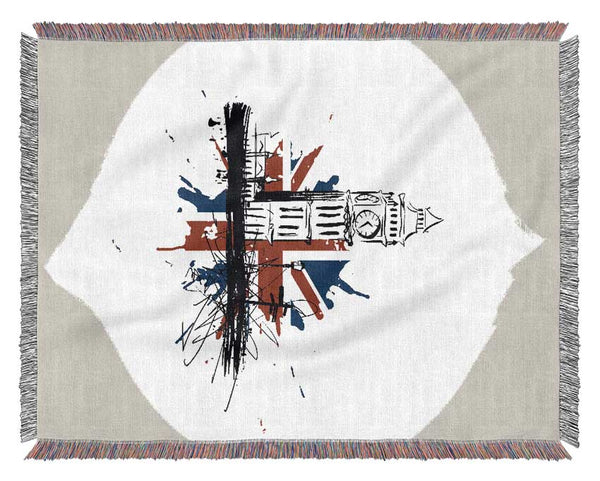 Union Jack Splash Woven Blanket