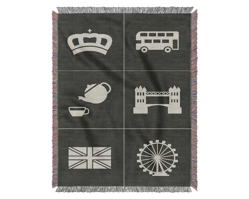 Attractions Of The City 1 Woven Blanket