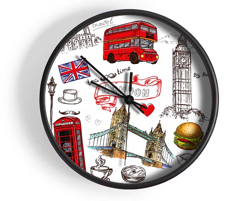 Attractions Of The City 2 Clock - Wallart-Direct UK