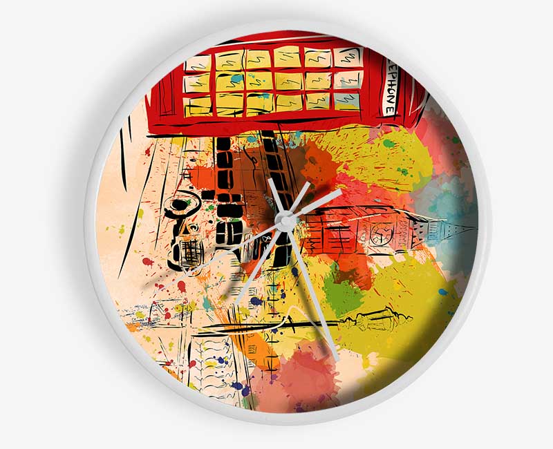 Funky Iconic City Clock - Wallart-Direct UK