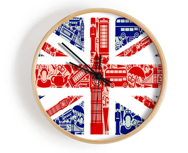 All The Things To Love In The City 4 Clock - Wallart-Direct UK