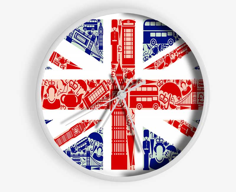 All The Things To Love In The City 4 Clock - Wallart-Direct UK