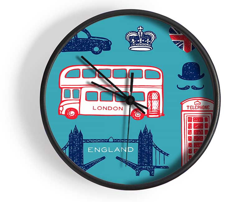 All The Things To Love In The City 3 Clock - Wallart-Direct UK