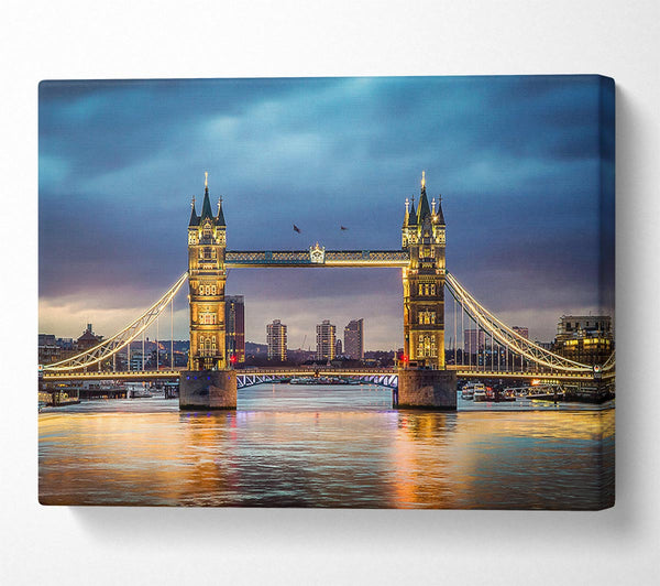 Picture of Tower Bridge Night Glow Canvas Print Wall Art