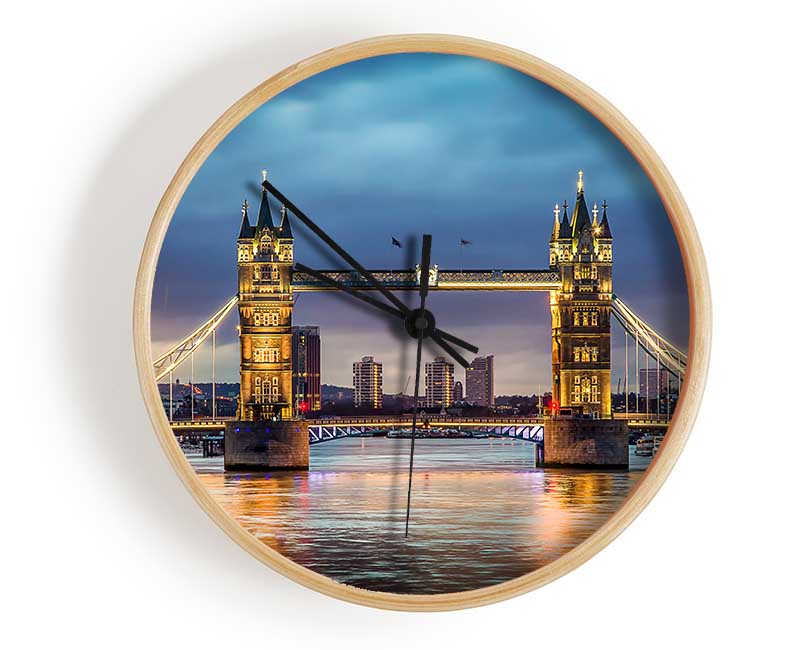 Tower Bridge Night Glow Clock - Wallart-Direct UK