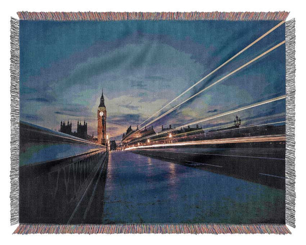 Big Ben Speed Of Light 8 Woven Blanket