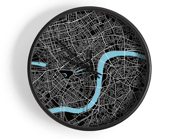 The Map Of London Thames 2 Clock - Wallart-Direct UK