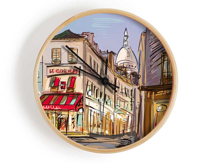 City Streets 4 Clock - Wallart-Direct UK