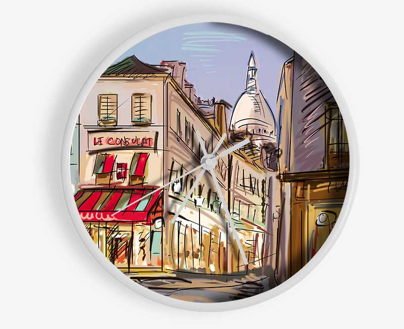 City Streets 4 Clock - Wallart-Direct UK