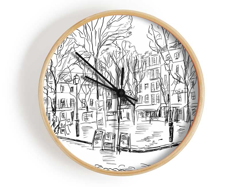 City Streets 5 Clock - Wallart-Direct UK