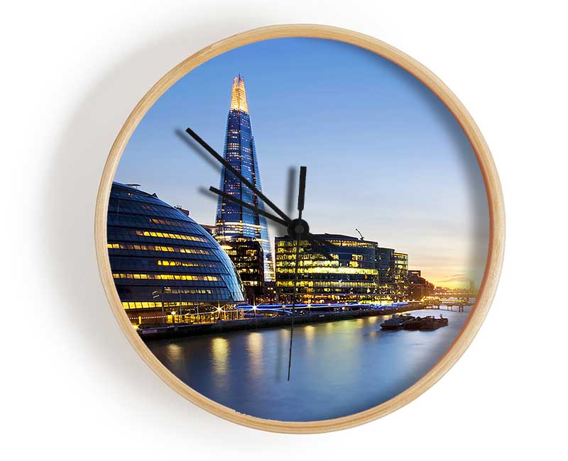 The Shard Over The Clock - Wallart-Direct UK