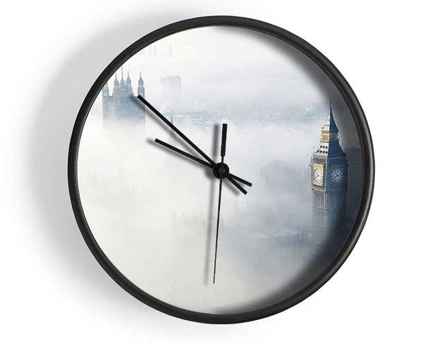 Mist Through The City Clock - Wallart-Direct UK