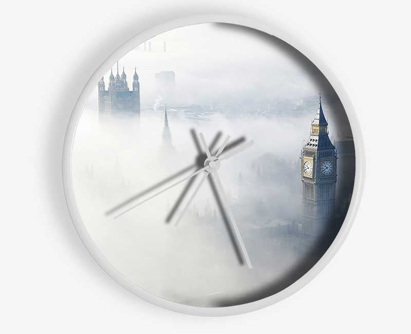 Mist Through The City Clock - Wallart-Direct UK