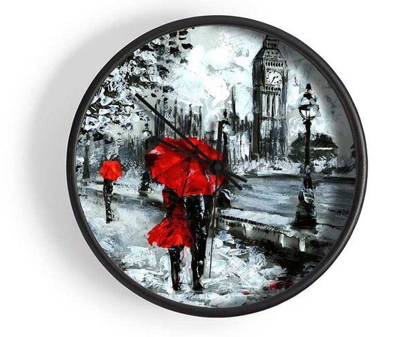 Lovers In The City Clock - Wallart-Direct UK