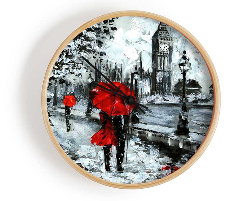 Lovers In The City Clock - Wallart-Direct UK