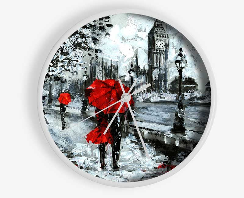 Lovers In The City Clock - Wallart-Direct UK