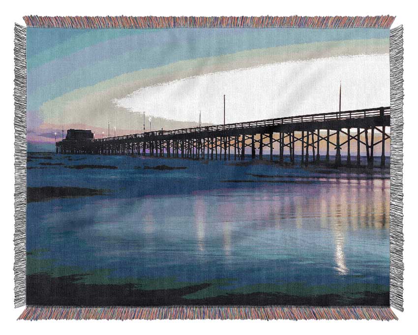 Pier Twilight Woven Blanket