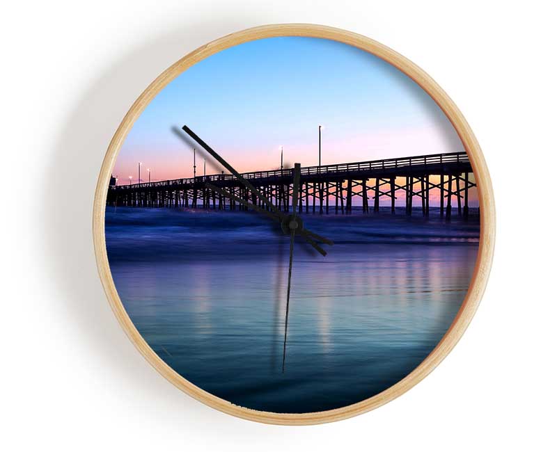 Pier Twilight Clock - Wallart-Direct UK