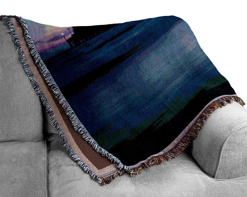 Pier Twilight Woven Blanket