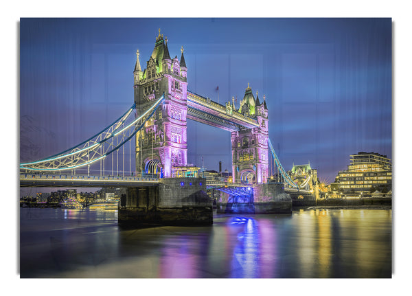 Tower Bridge Pink Glow