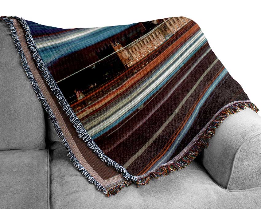 Big Ben Speed Of Light 1 Woven Blanket