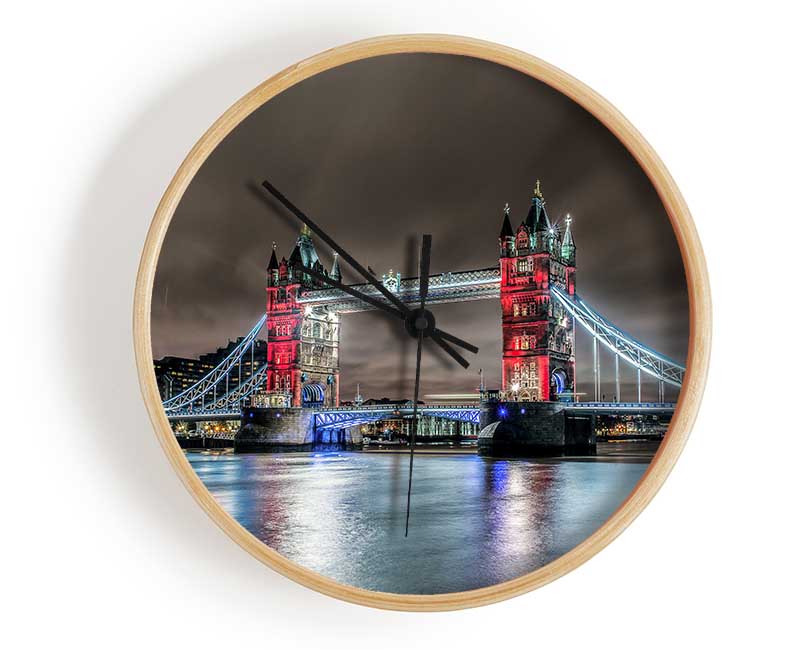 Chocolate Skies Over Tower Clock - Wallart-Direct UK