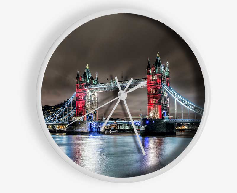 Chocolate Skies Over Tower Clock - Wallart-Direct UK