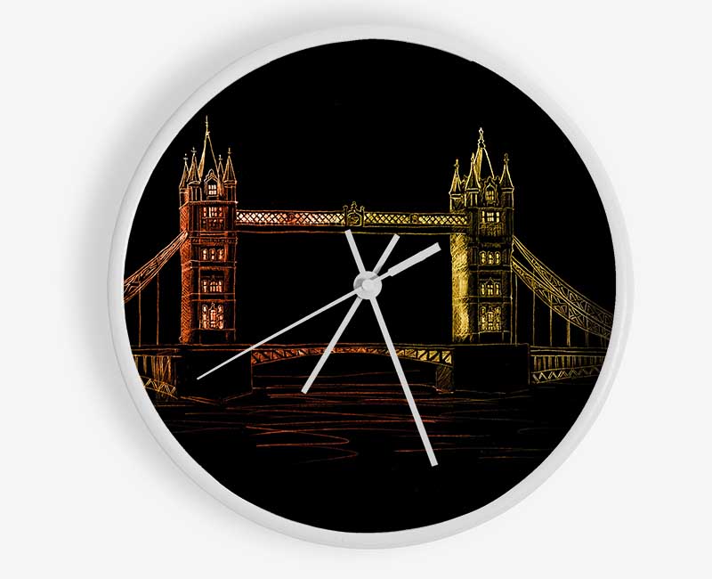 Tower Bridge Glow Clock - Wallart-Direct UK