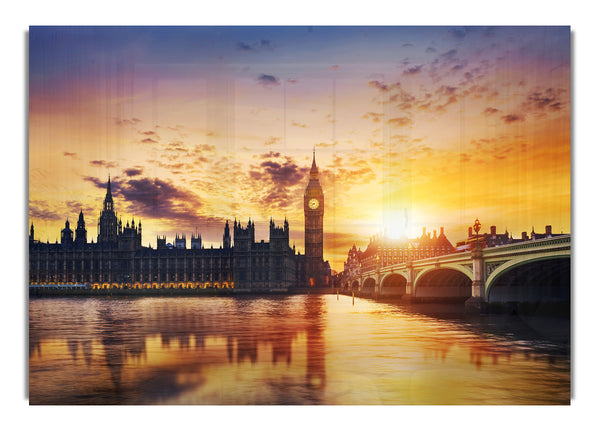 Sunset Over The Houses Of Parliament