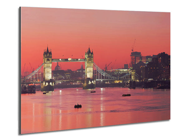 Pink Nights Through The Tower Bridge